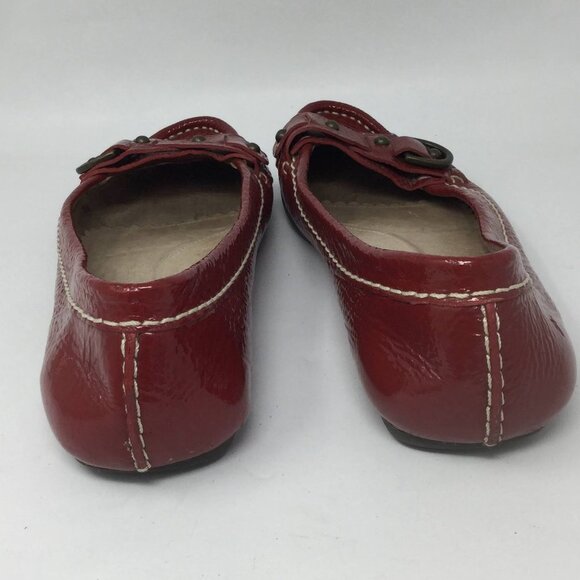 FRYE RED MOCCASINS LOAFER FLATS LEATHER 8M - Picture 5 of 15